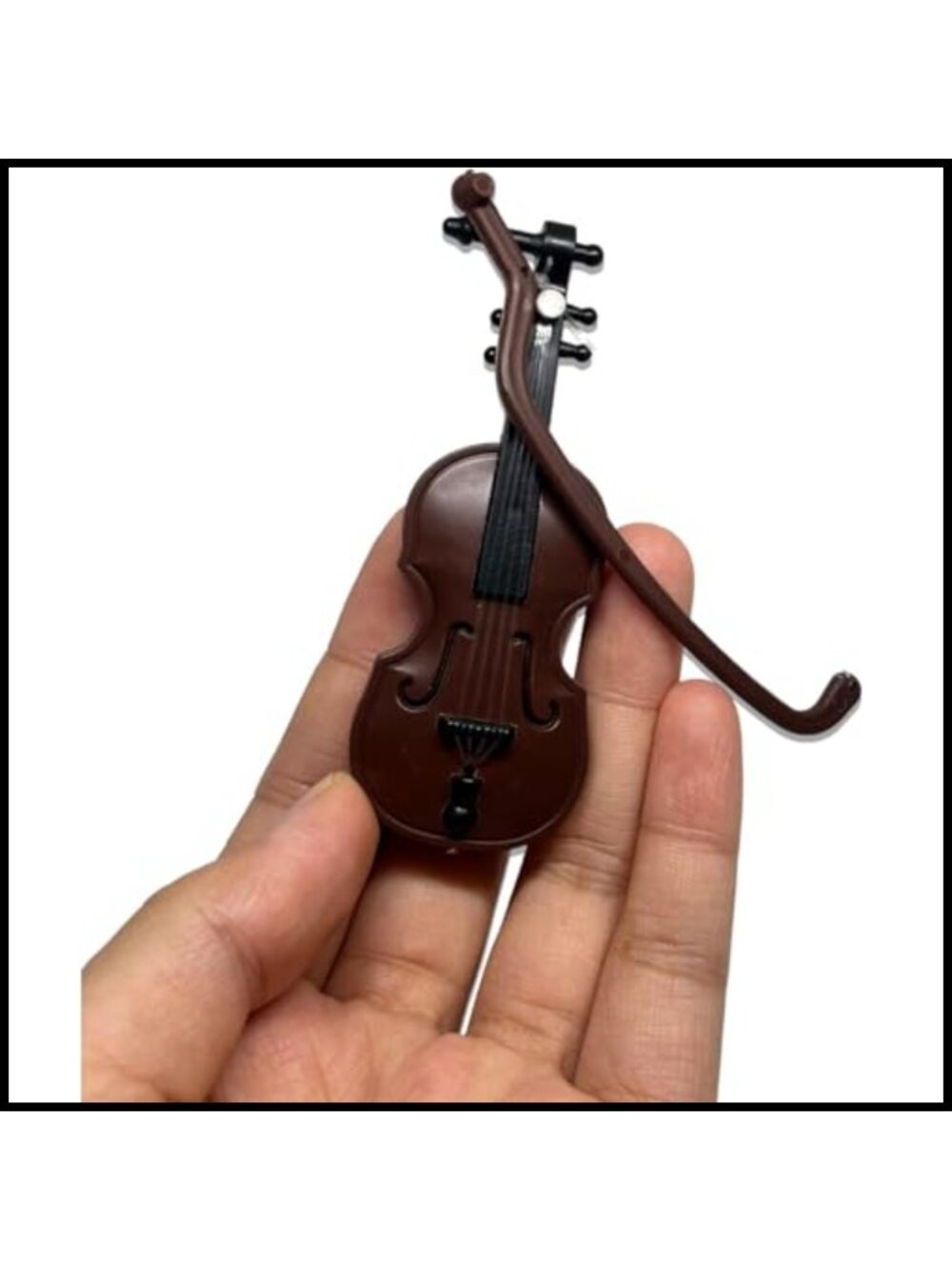 Miniature Violin Plastic Dollhouse Décor Model Ornament 1:12 Scale